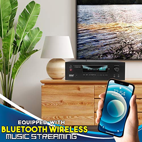 1000W 5.2 Channel Home Theater Receiver with Bluetooth and Wireless Mics D702