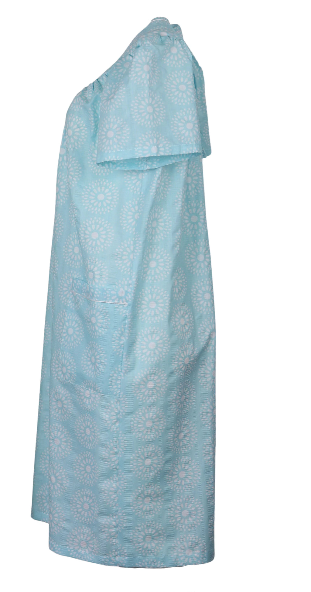 Women's Snap-Front Duster Robe With Pockets F57528