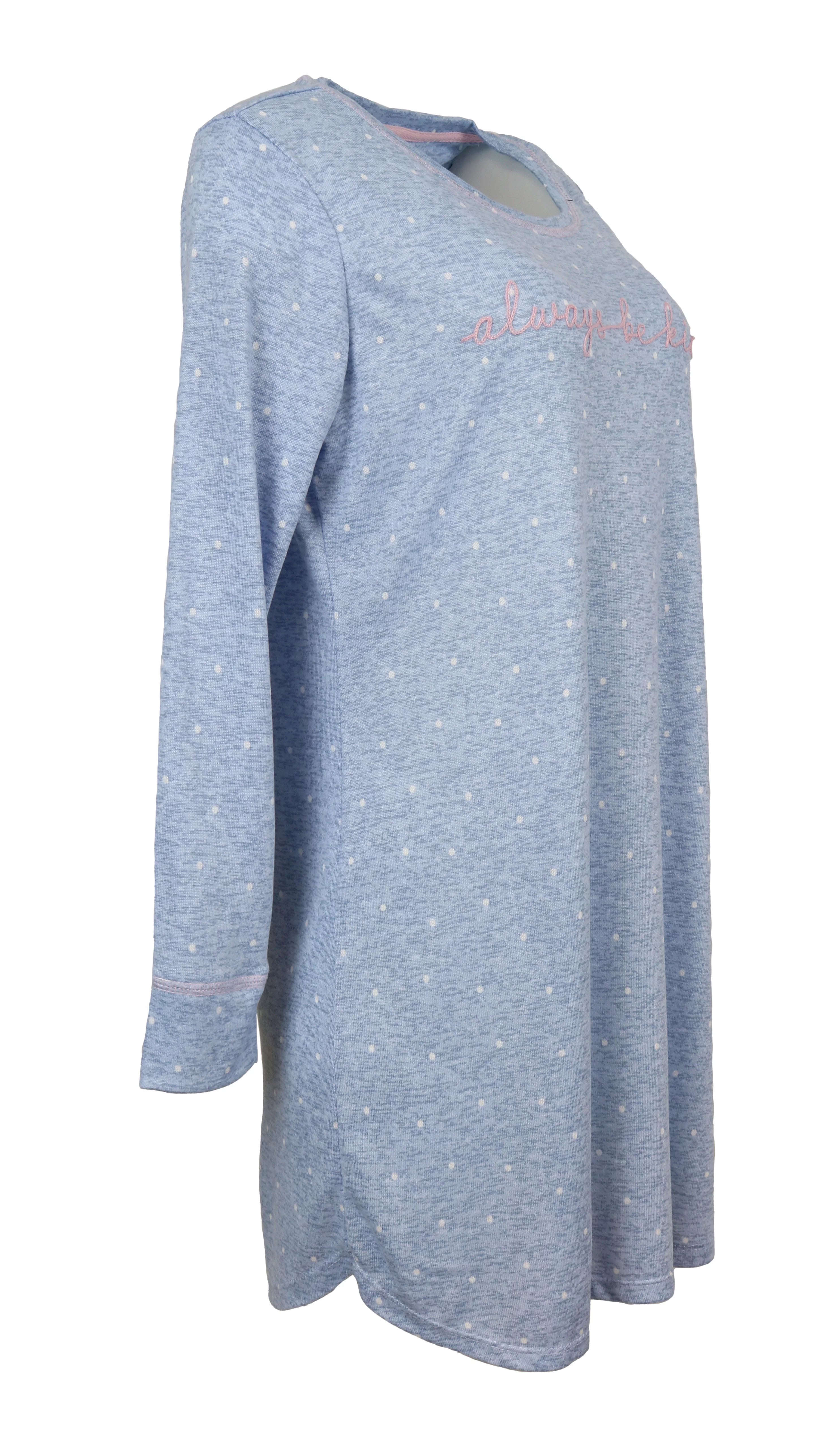 Women's Long Sleeve Night Gown Sleep Dress Z20772
