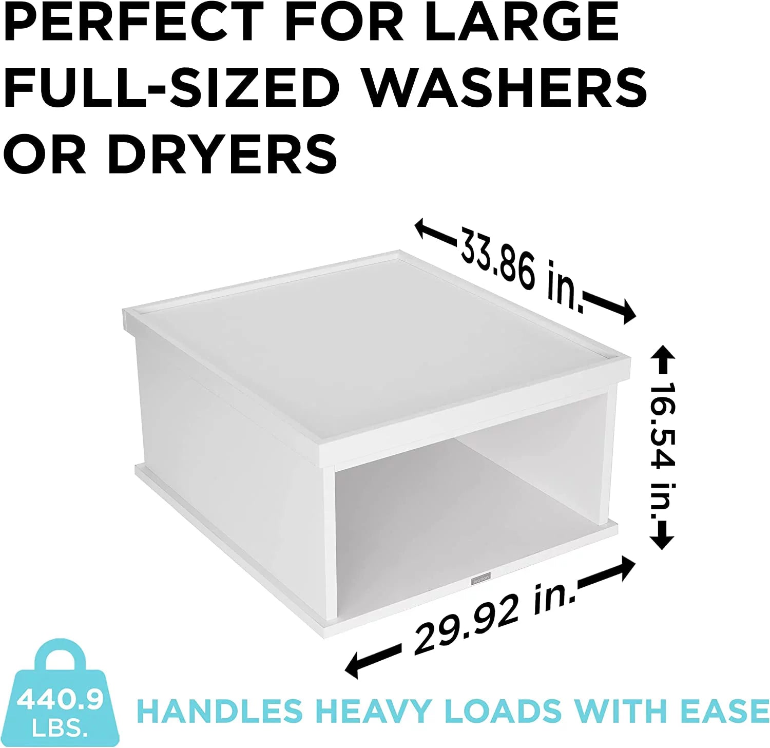 Wooden Laundry Pedestal for Washer & Dryer C18382