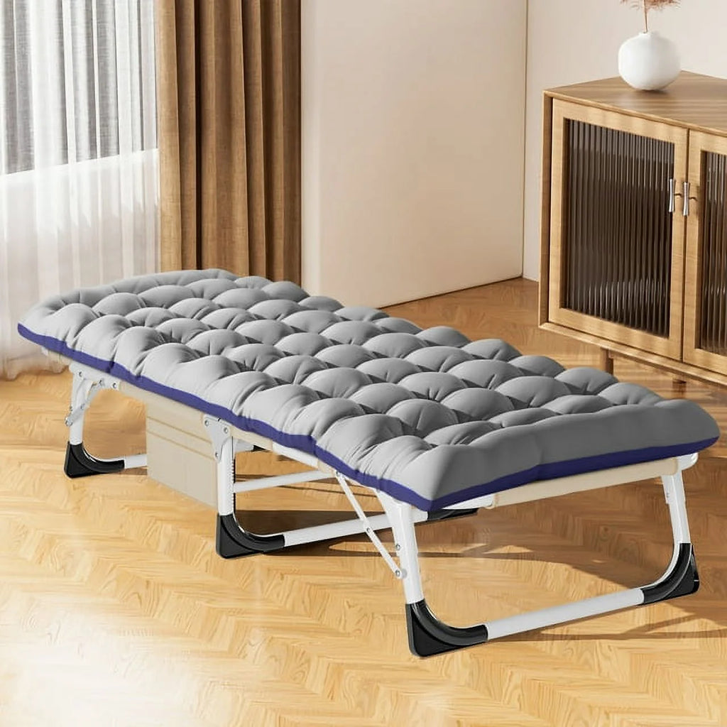 Heavy Duty Tanning Chair with Face & Arm Holes, Adjustable 5-Position Folding Chaise Lounge F5608