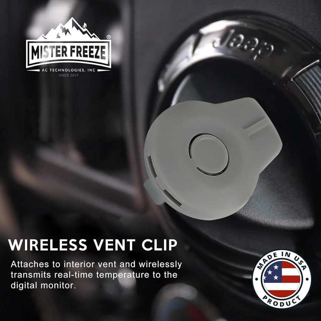 AC Refrigerant Recharge Kit with Wireless Digital Temperature Sensor, 14 oz F5204