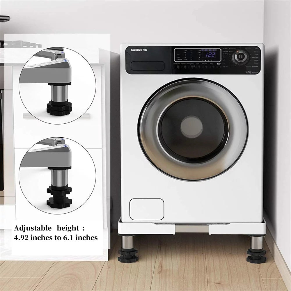 Adjustable Mini Fridge Stand Silver Q804