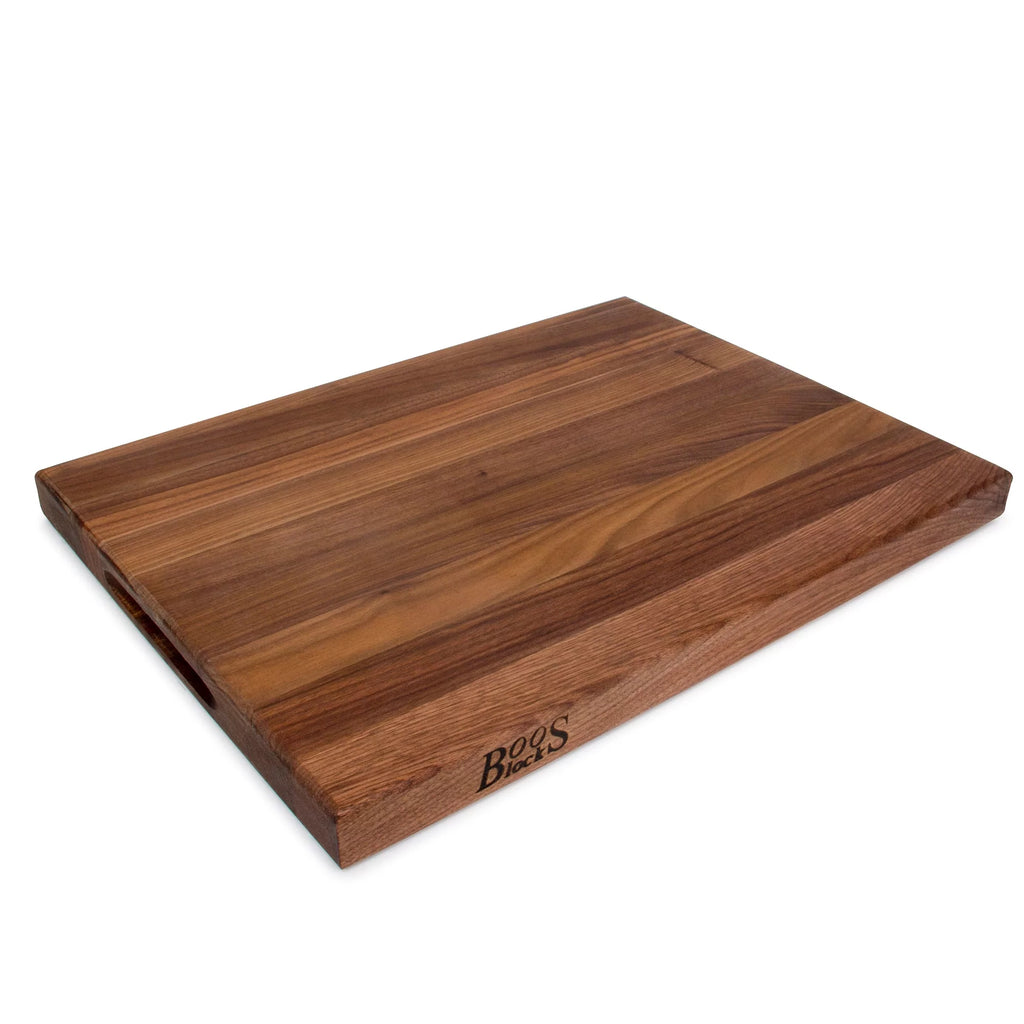 John Boos Walnut Wood Edge Grain Reversible Cutting Board, 20" x 15" x 1.5"