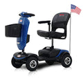 Outdoor Travel Folding Mobility Scooter for Seniors w/Windshield, Electric Medical Scooter for Adults with USB Charging Port, Powered Mobility Scooter MAX Load 300LBS