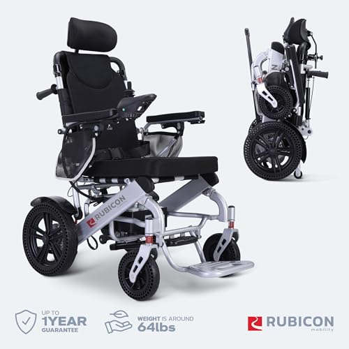 Reclining Foldable Electric Wheelchair for Adults with 25 Mile Range E45847