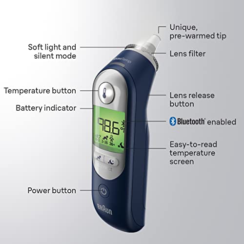 Ear Thermometer with Digital Display, Baby and Infant Friendly W6432