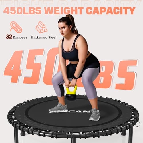 Foldable Mini Trampoline for Adults with Durable Bungees V5441