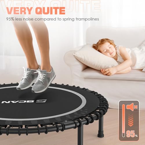 Foldable Mini Trampoline for Adults with Durable Bungees V5441