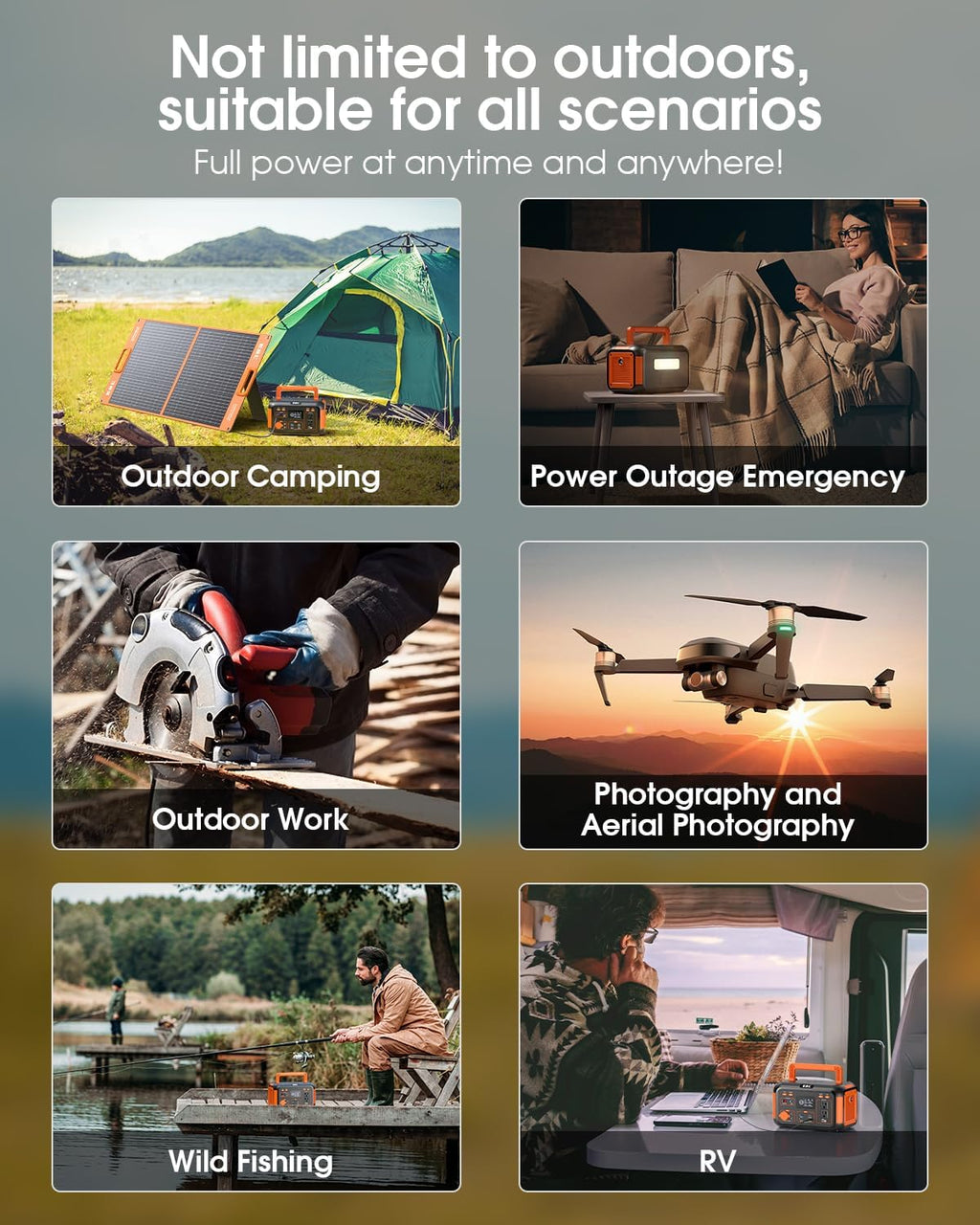 Portable Power Station 300W, 269Wh Lithium Battery for Camping and Emergency Use J155