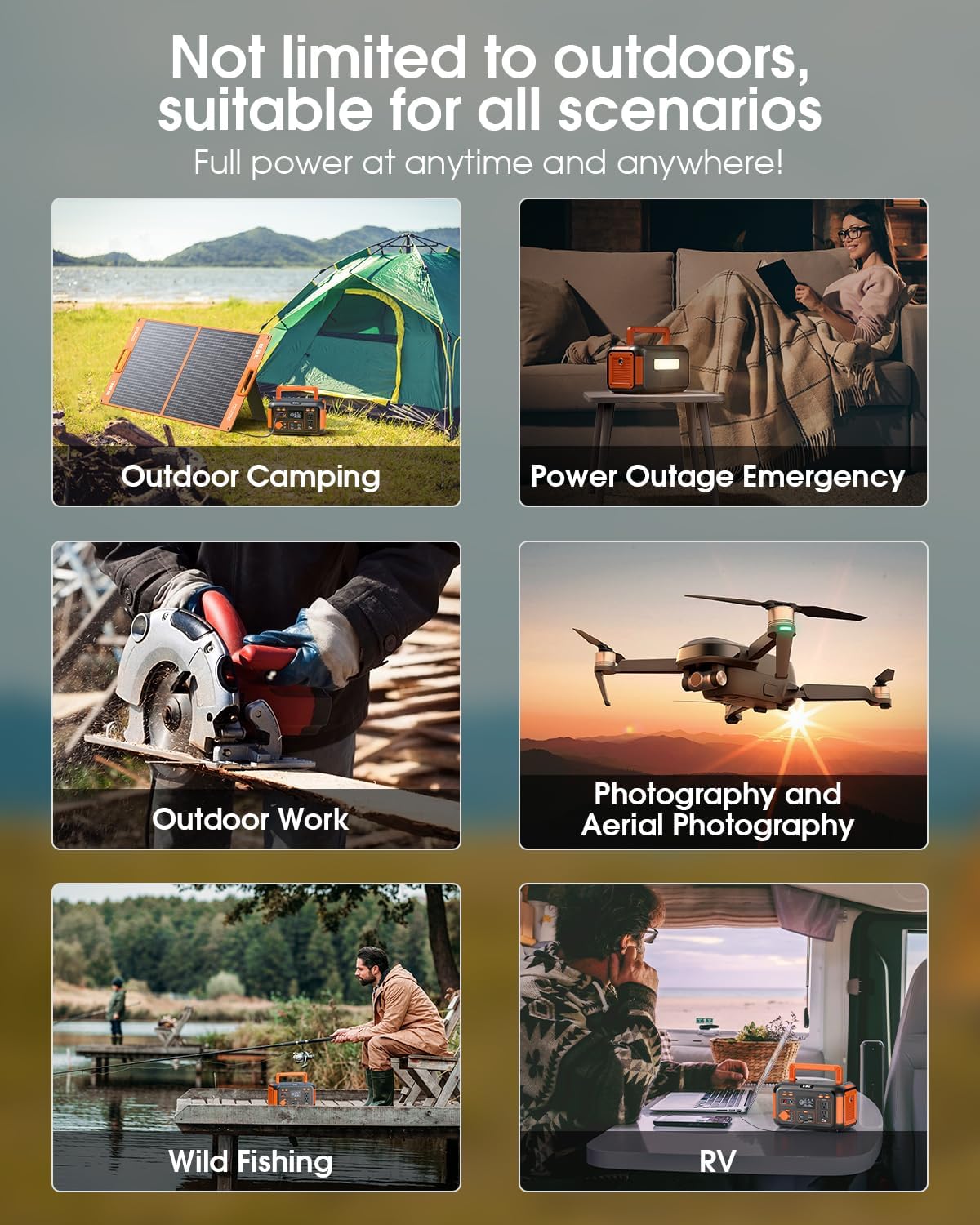 Portable Power Station 300W, 269Wh Lithium Battery for Camping and Emergency Use J155