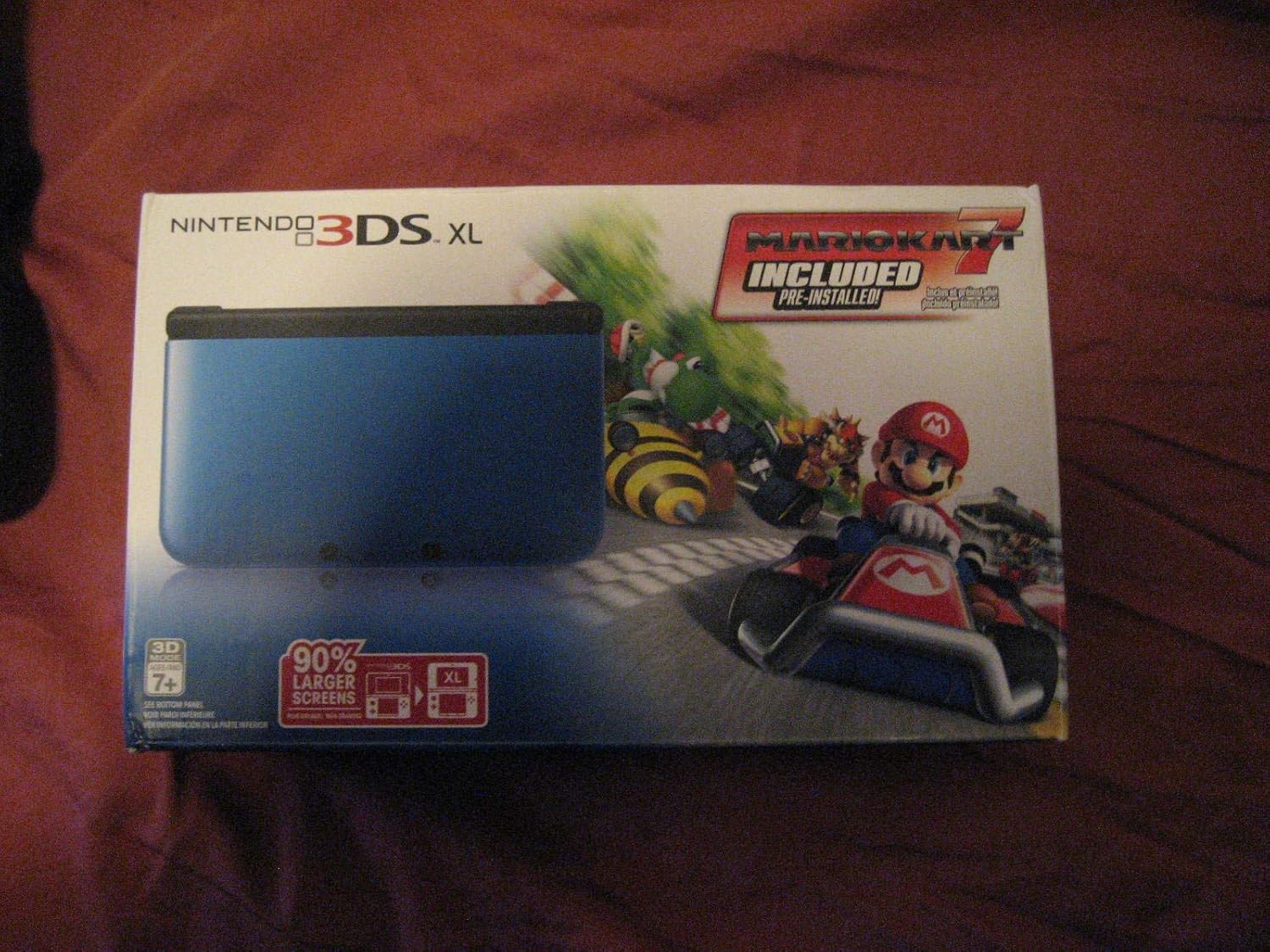 Nintendo 3DS XL - Blue/Black with Mario Kart 7 Pre-Installed (Renewed) I4939