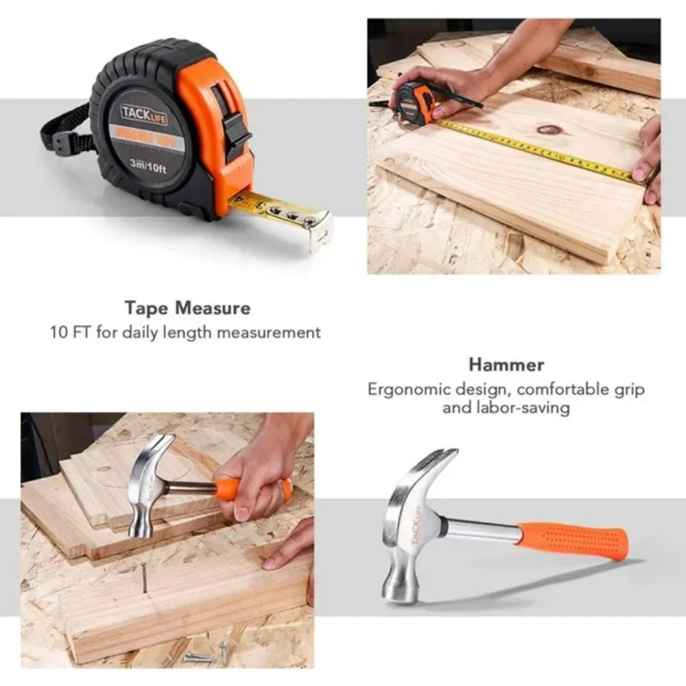 57-Piece Household Tool Set with Storage Case Q696