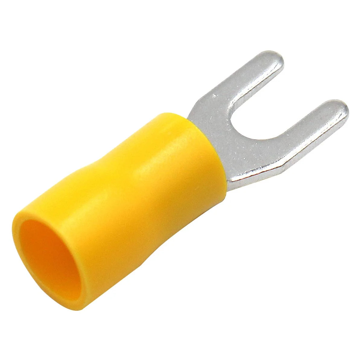 Insulated Fork Spade Wire Connector Crimp Terminal 12-10 AWG, Pack of 100 J921