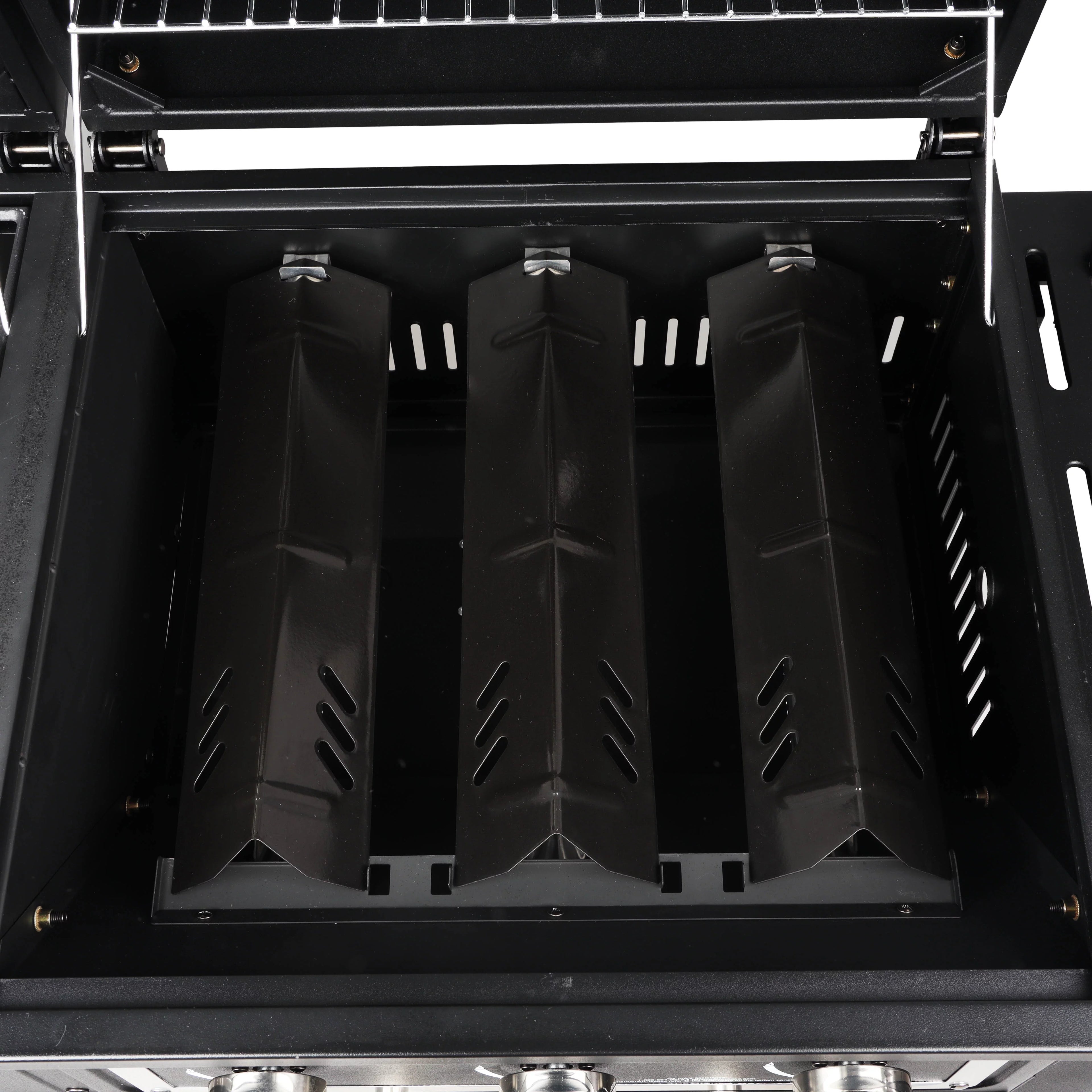 Dual Fuel Gas & Charcoal Combo Grill, Black with Stainless G725379