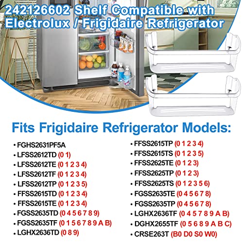 Refrigerator Door Bin Shelf Replacement, 2 Pack L18408