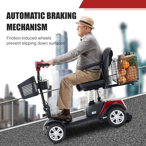 Compact 4-Wheel Mobility Scooter for Seniors and Adults T9428