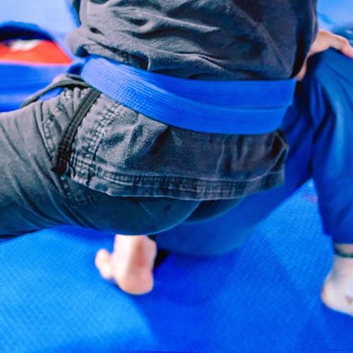 1" Thick EVA Interlocking Foam Gym Flooring Mat, 6 Tiles, Black M5857