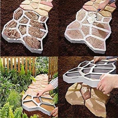 Concrete Stepping Stone Mold, 2 Pack, 18.9 x 18.9 x 1.8 inch W66332
