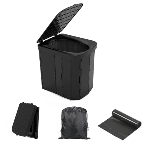 Portable Folding Camping Toilet with Lid for Adults N55353