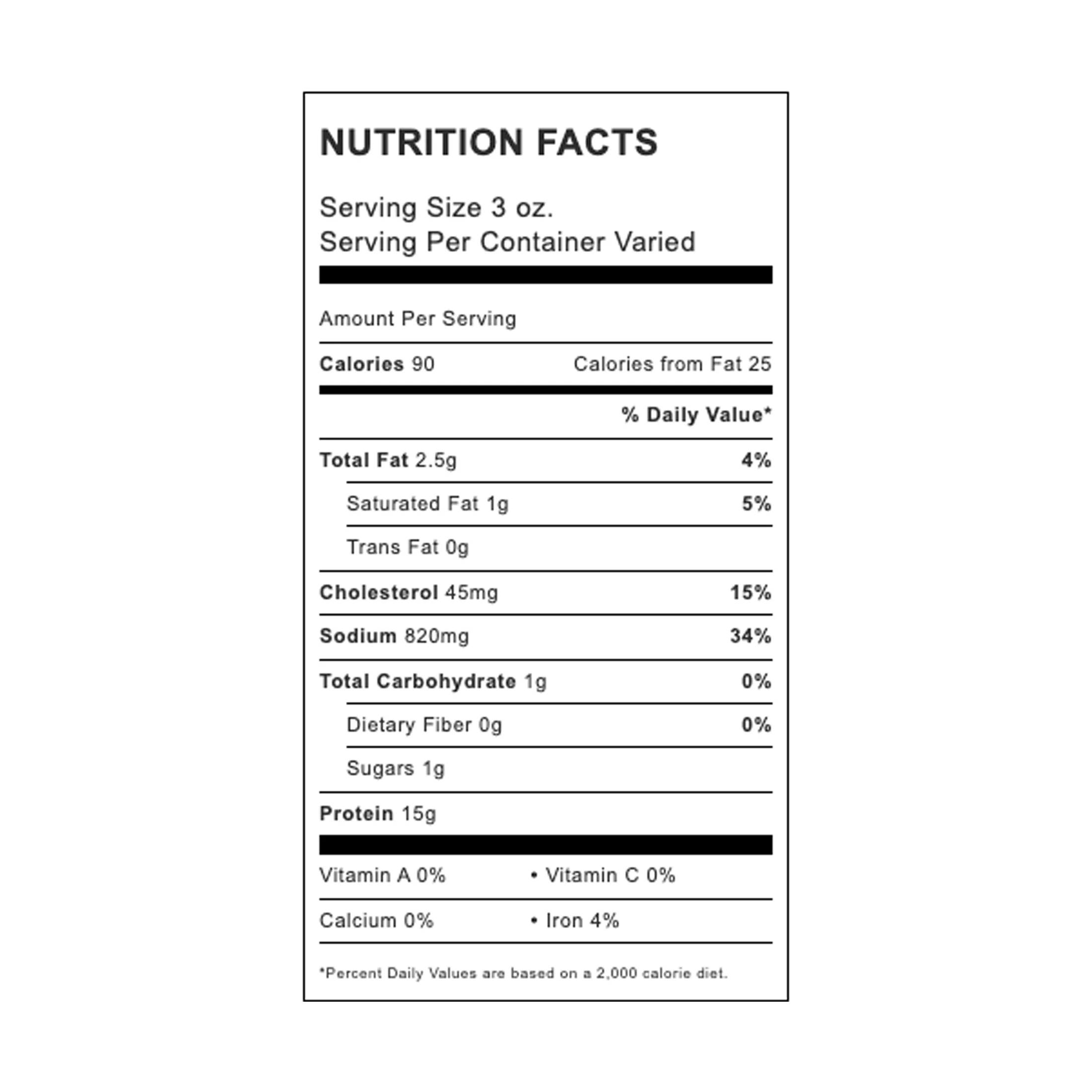 Smoked Ham, Gluten-Free, 3 oz Serving X556031