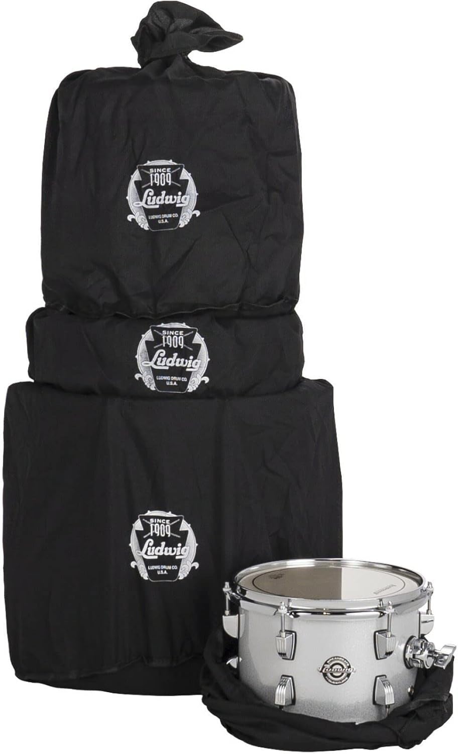 4-Piece Drum Set Shell Pack, Silver Sparkle B485
