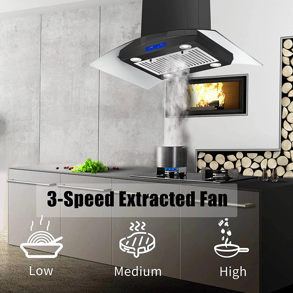 Island Mount Range Hood 36 Inch 900 CFM H647475
