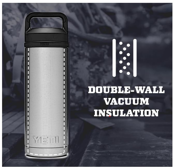 18 oz Vacuum Insulated Stainless Steel Bottle with Chug Cap I1188
