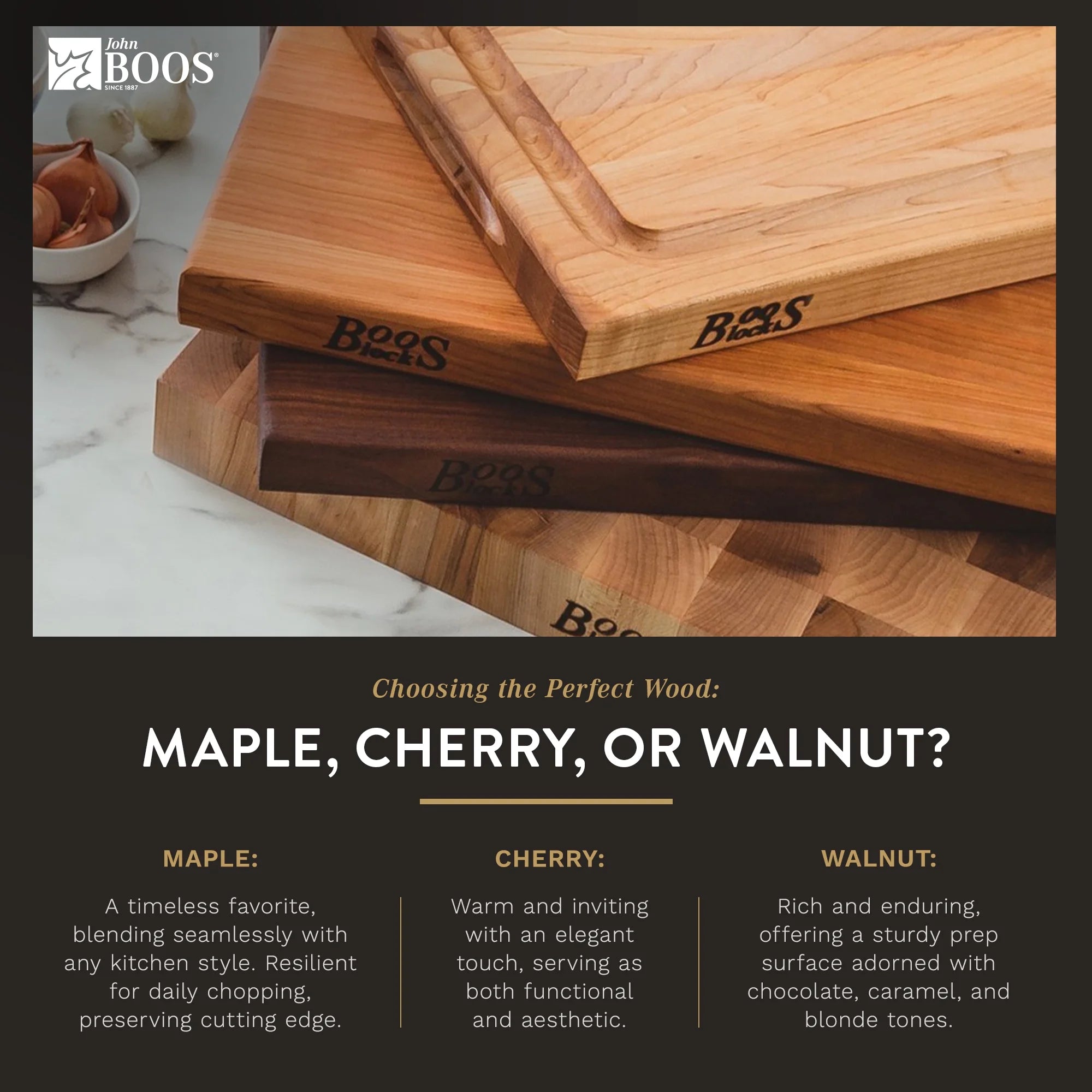 Walnut Wood Edge Grain Reversible Cutting Board, 20" x 15" x 1.5" C158167