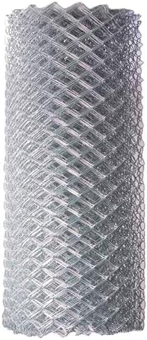 ALEKO Galvanized Steel 4 X 50 Feet (1.2 X 15m) Chain Link Fence Fabric, 12.5-AW Gauge, Silver - CLF125G4X50