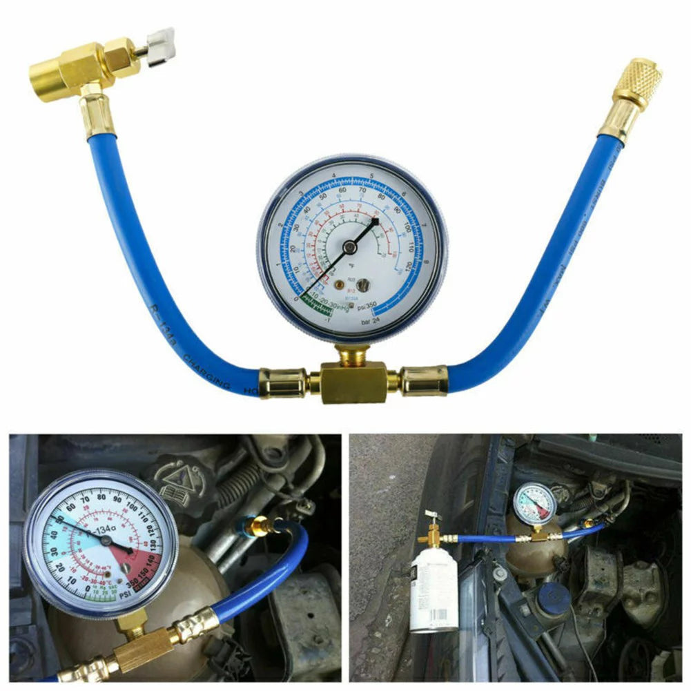 R134A Charging Hose with Gauge for Refrigerator G624