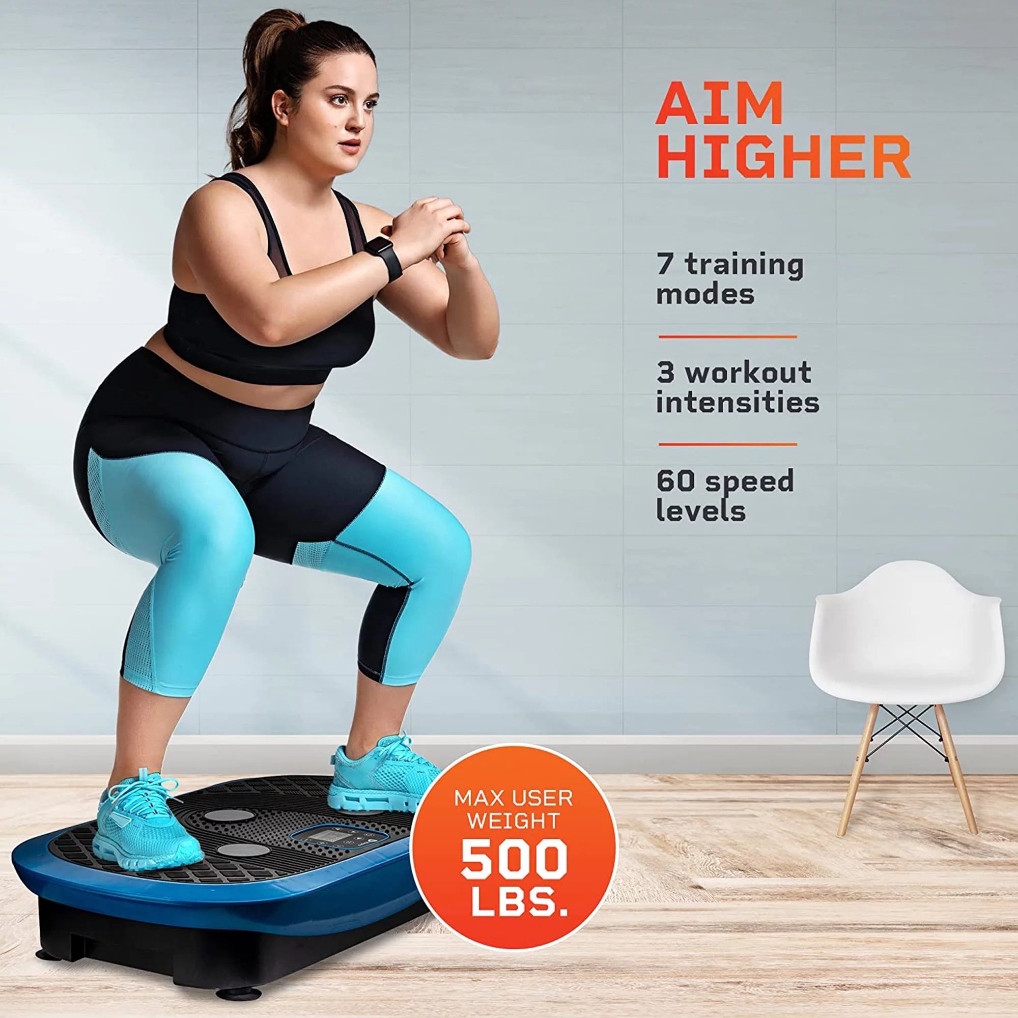 4D Triple Oscillation Vibration Plate Home Workout Equipment M9607