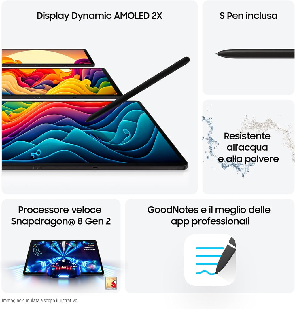 Galaxy Tab S9 Ultra 14.6 Inch Android Tablet with S Pen, 12GB+256GB, WiFi S645
