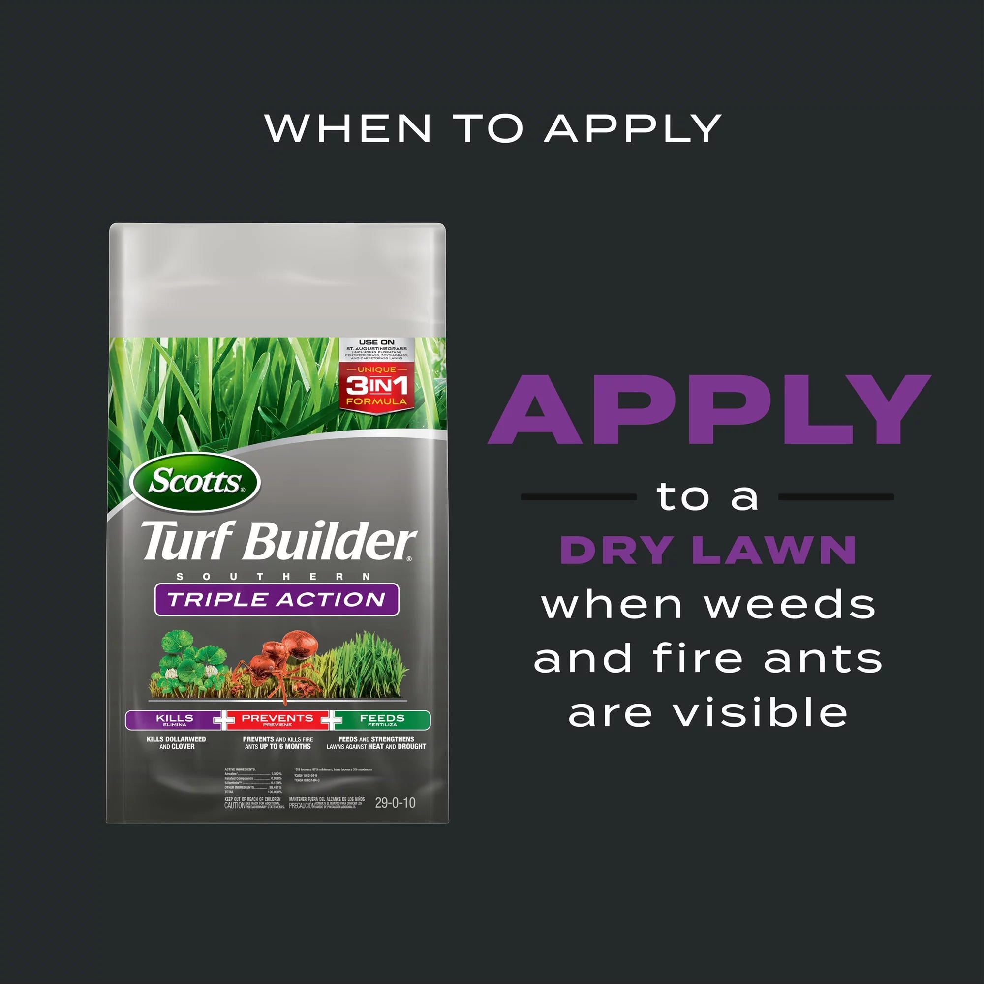 Southern Triple Action Lawn Fertilizer, 4000 sq ft O655