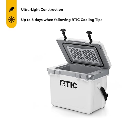 Ultra-Light 22 Quart Hard Cooler Insulated Portable Ice Chest E974