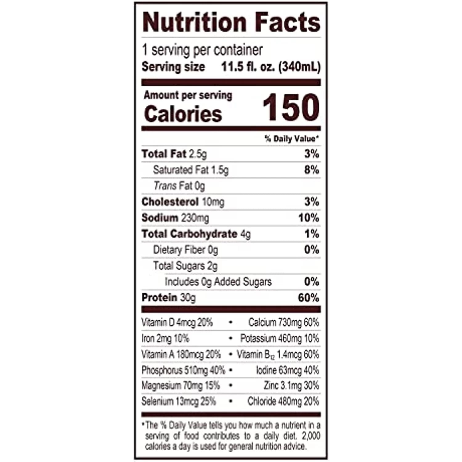 High Protein Chocolate Shake, 12 pk. W248