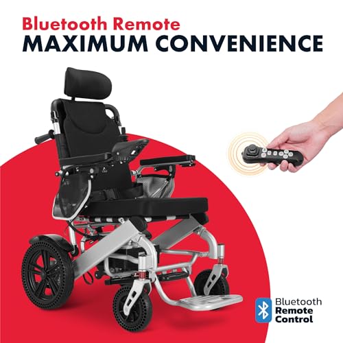 Reclining Foldable Electric Wheelchair for Adults with 25 Mile Range E45847