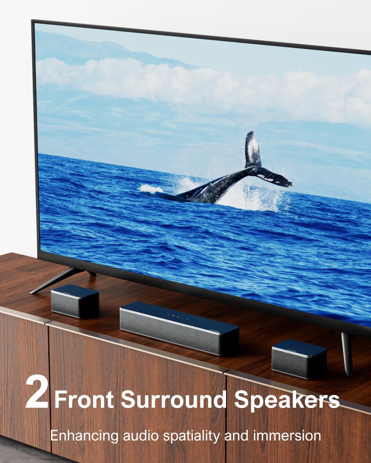 7.1 Virtual Surround Sound System for TV with Subwoofer and Wired Speakers, 410W F987238