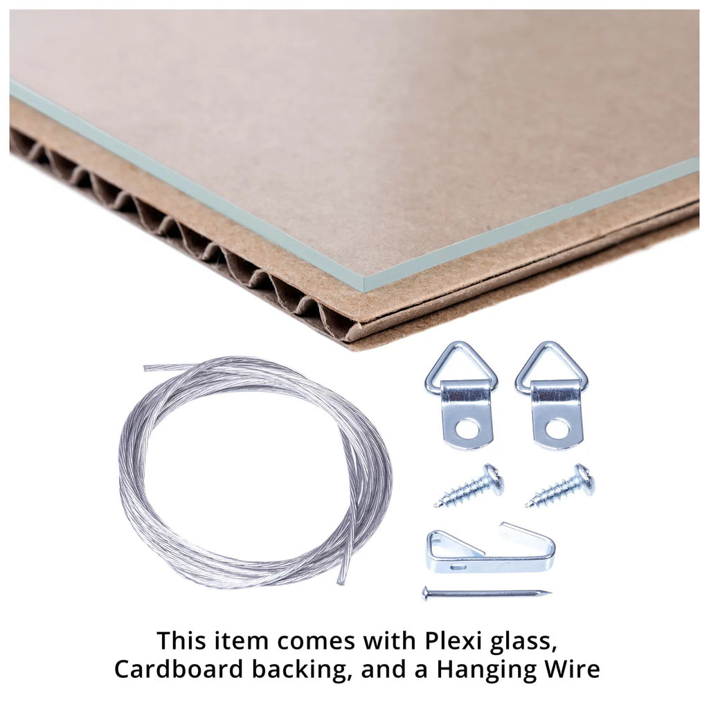 16x20 Inch Muted Gold Picture Frame with Plexi Glass K40040