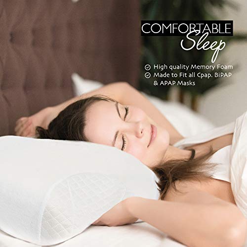 CPAP Pillow for Side and Back Sleepers with Memory Foam T733