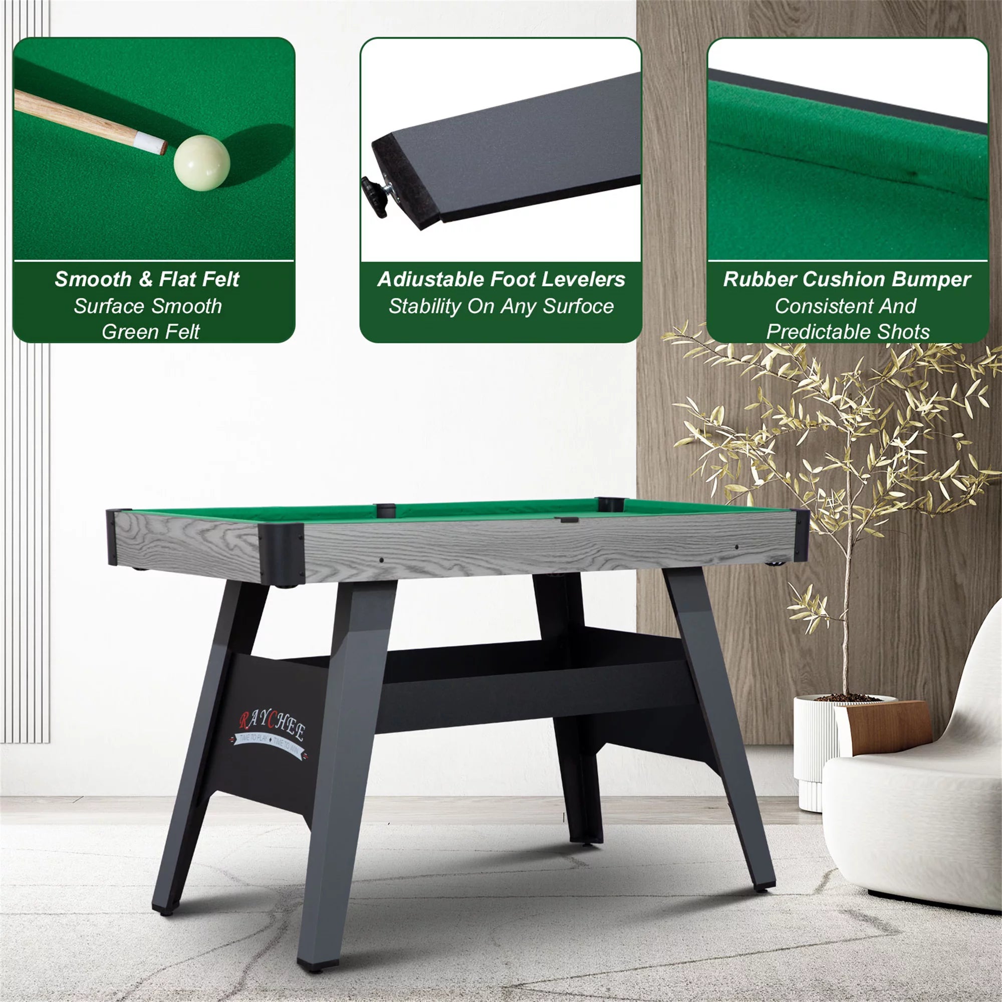Portable Billiard Table for Kids and Adults with 2 Cue Sticks K911