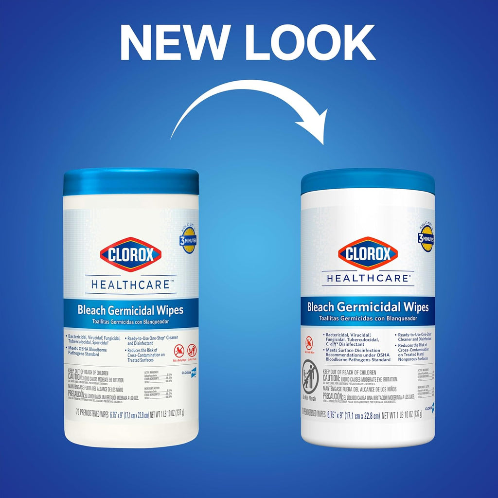 Germicidal Bleach Wipes, 70 Count P39867