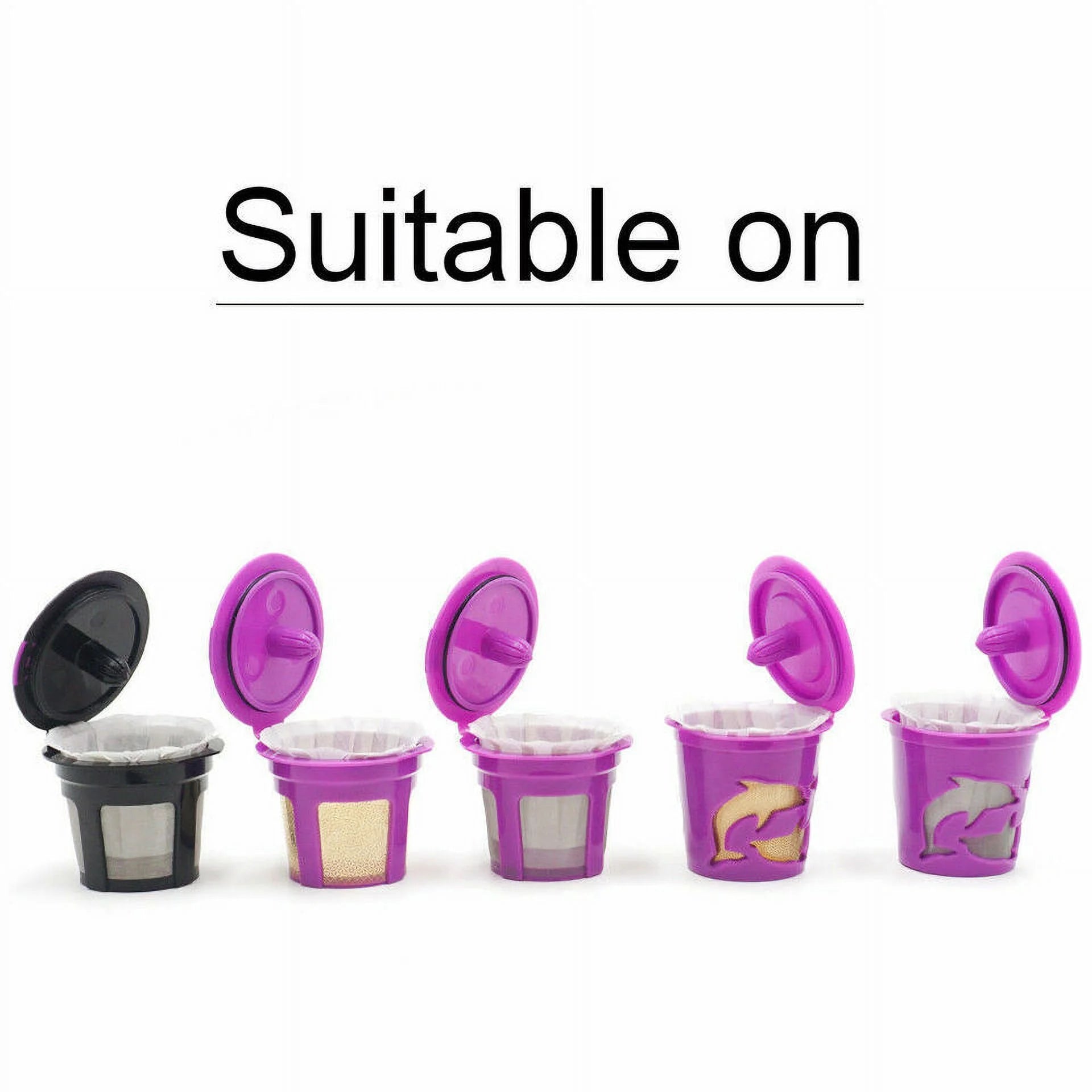 Disposable Paper Filter Cups for Reusable Coffee Pods, 100 pcs F1263