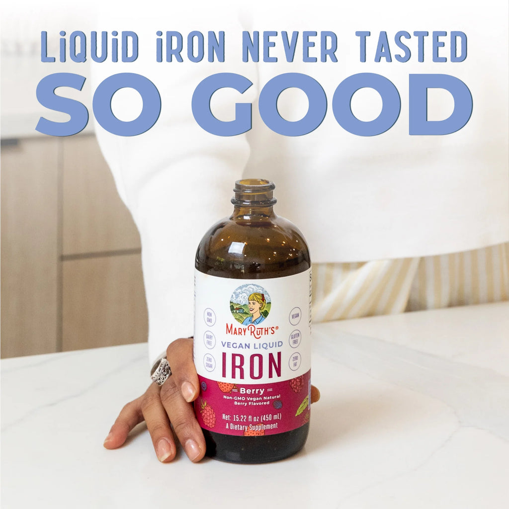 Liquid Iron Supplement for Women, Men & Kids, Sugar Free, Vegan K184959