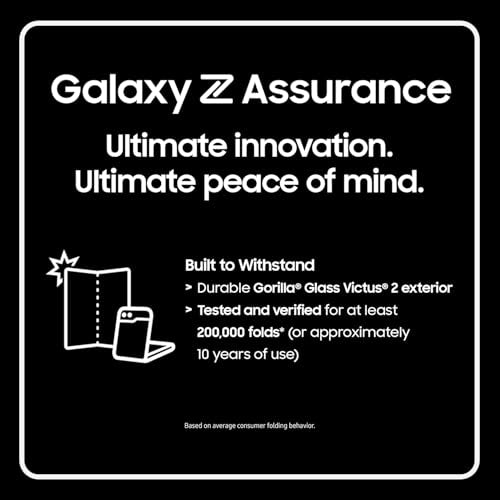 Galaxy Z Flip 6 AI Cell Phone, 256GB Unlocked Android Smartphone, Foldable Design C58927