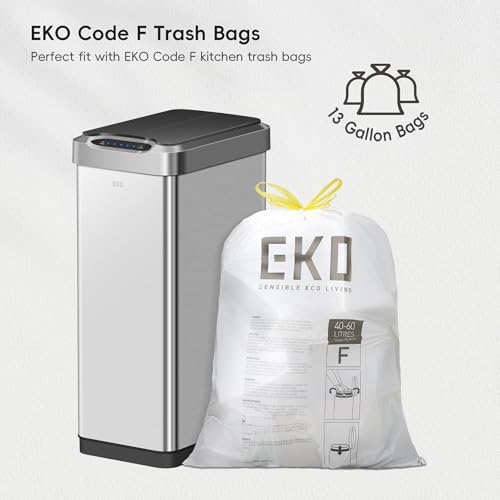 Touchless Motion Sensor Trash Can, 13.2 Gallon, Brushed Stainless Steel K748461