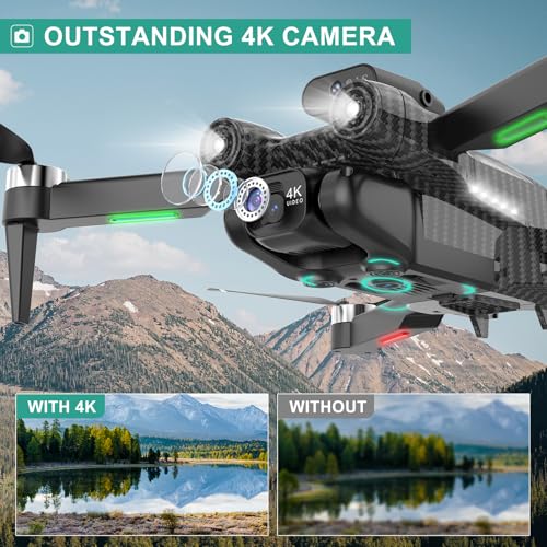 4K Camera Drone for Kids and Adults, Beginner Mini Drone with 2 Batteries S389