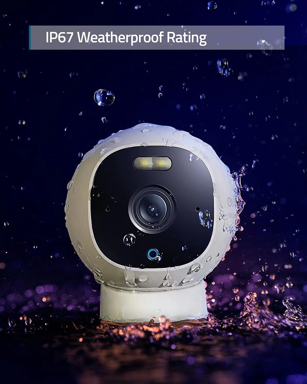 2K Wired Outdoor Surveillance Camera with Spotlight E592