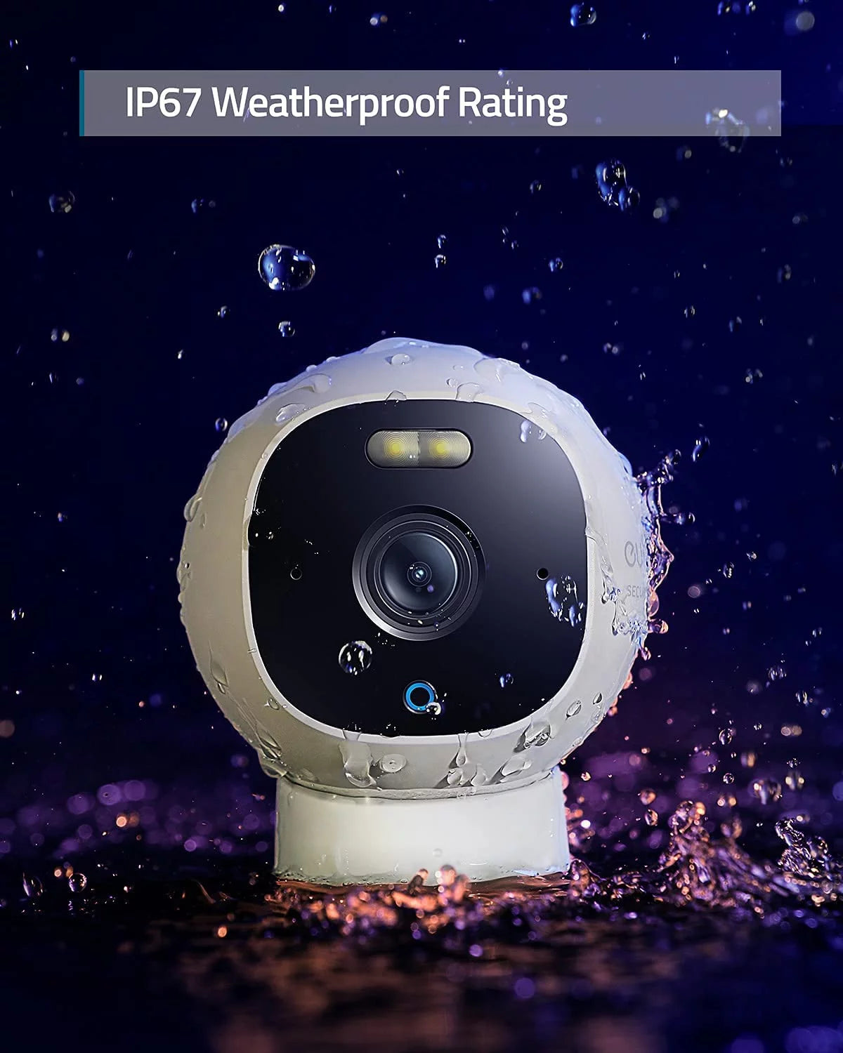 2K Wired Outdoor Surveillance Camera with Spotlight E592