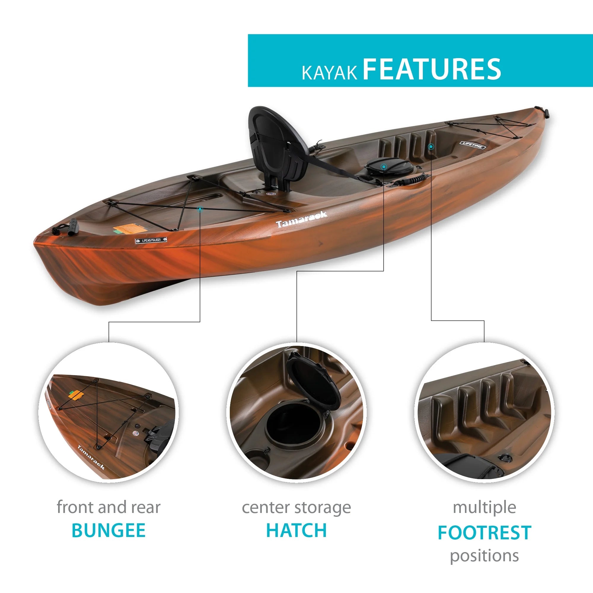 Sit-on-Top Kayak, Tiger Fusion J917781